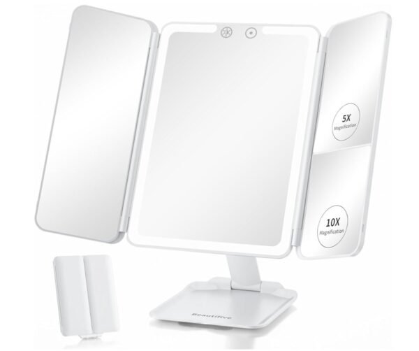 Beautifive Tri-Fold Travel Makeup Mirror