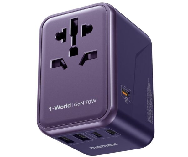 1-World GaN 70W Travel Adaptor